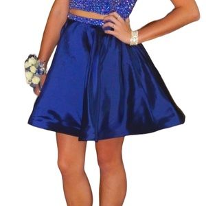 Sherri Hill 2 piece royal blue dress